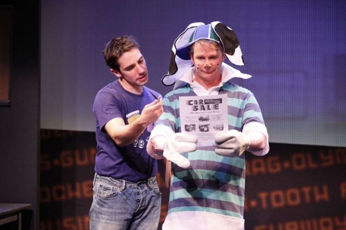 Keith Nobbs and Peter Benson in Porky Pig by Joe Tracz at 