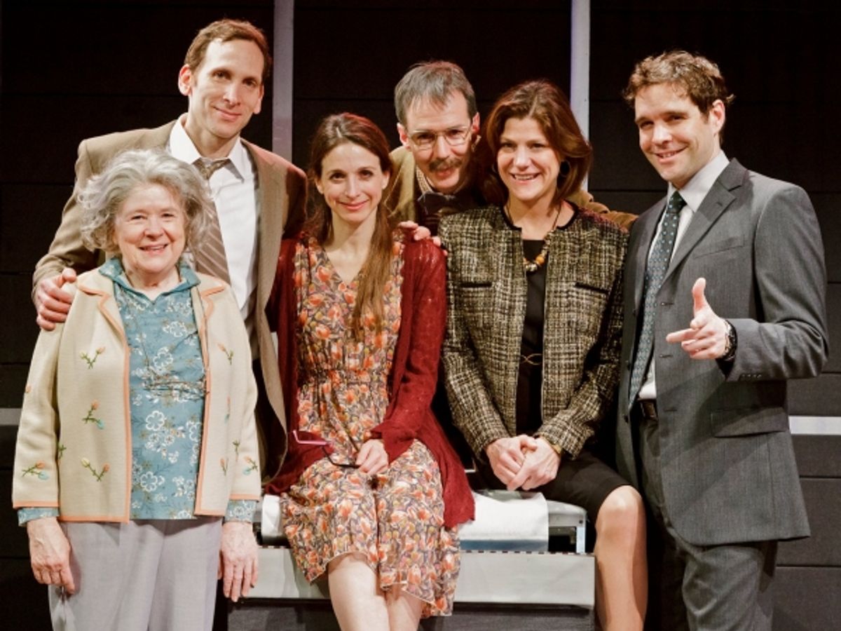 Marylouise Burke, Stephen Kunken, Marin Hinkle, Paul Niebanck, Elizabeth Rich, Michael Bakkensen at 