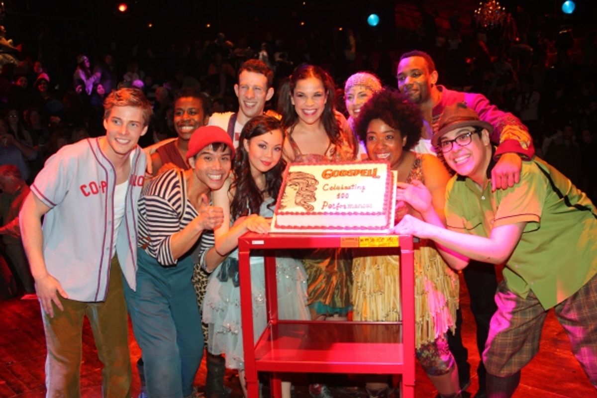 Hunter Parrish, Uzo Aduba, Telly Leung, Nick Blaemire, Anna Maria Perez de Tagle, Lindsay Mendez, Morgan James, Celisse Henderson, Wallace Smith and George Salazar at 