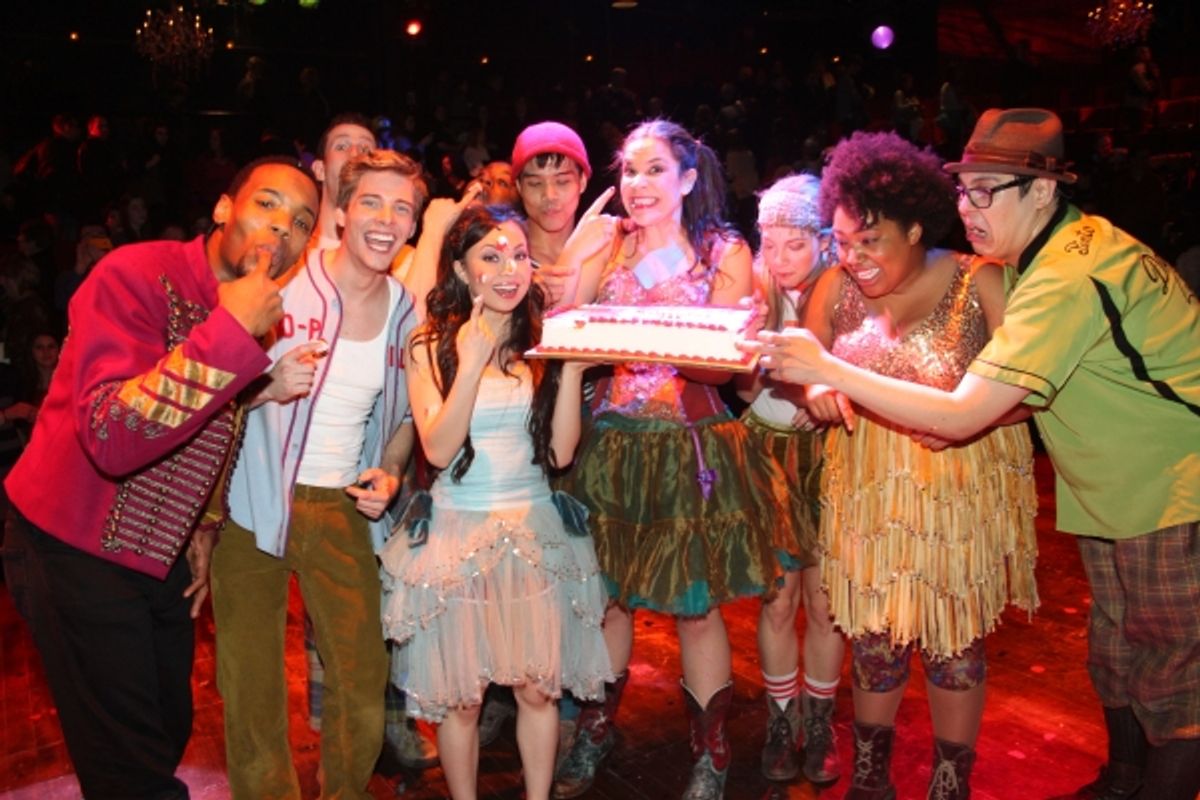 Wallace Smith, Nick Blaemire, Hunter Parrish, Uzo Aduba, Anna Maria Perez de Tagle, Telly Leung, Lindsay Mendez, Morgan James, Celisse Henderson and George Salazar at 