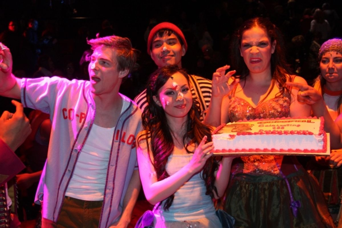 Hunter Parrish, Telly Leung, Anna Maria Perez de Tagle, Lindsay Mendez and Morgan James at 