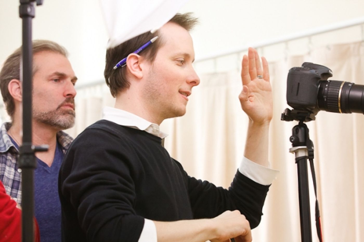 Photo EXCLUSIVE: Behind the Scenes of SUBMISSIONS ONLY with Marc Kudisch, Cass Morgan, Bryce Ryness & More!  Image