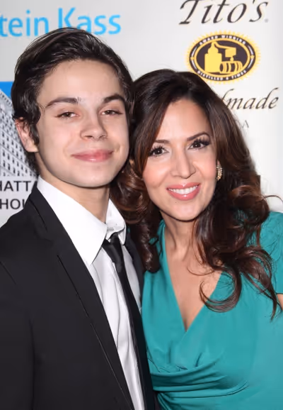 Jake T. Austin & Maria Canals-Barerra  Photo