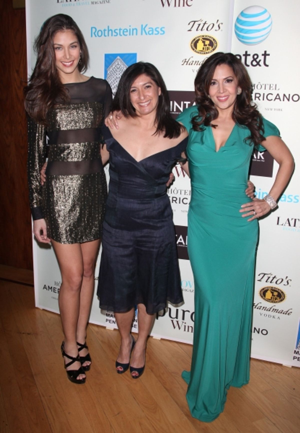 Dayana Mendoza (Miss Universe 2008), Gina Sanchez & Maria Canals-Barrera   at 