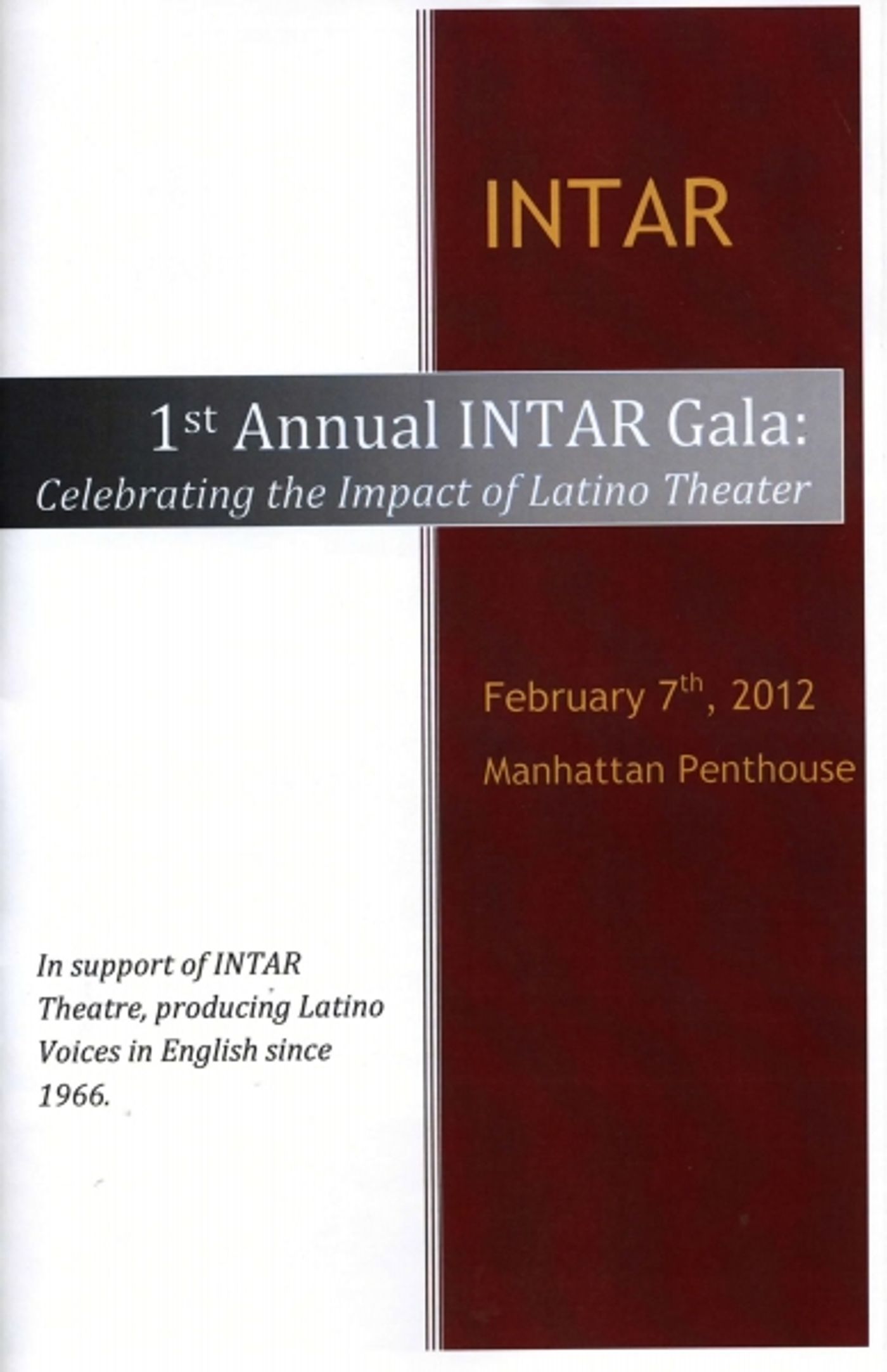 Photo Coverage: Jose Rivera, Lou Moreno, et al. at 1st Annual INTAR Gala  Image