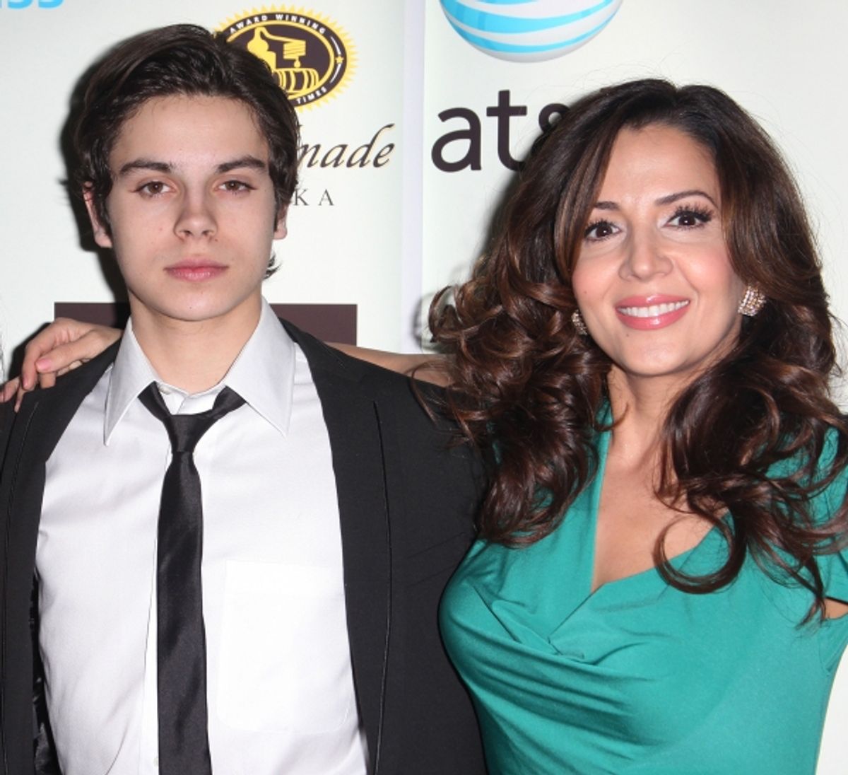 Jake T. Austin & Maria Canals-Barerra  at 