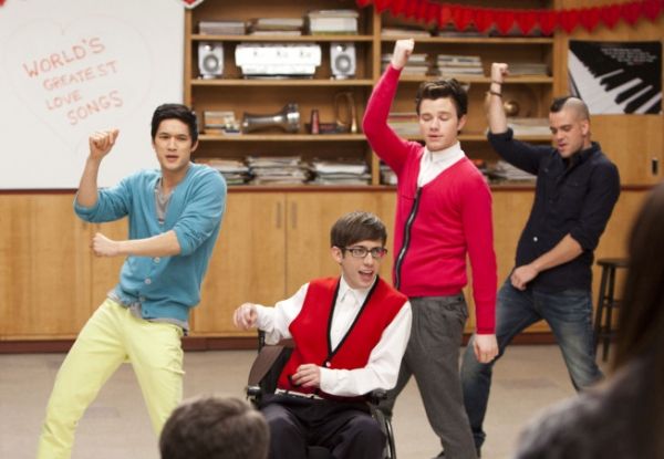 Harry Shum Jr., Kevin McHale, Chris Colfer, Mark Salling Photo