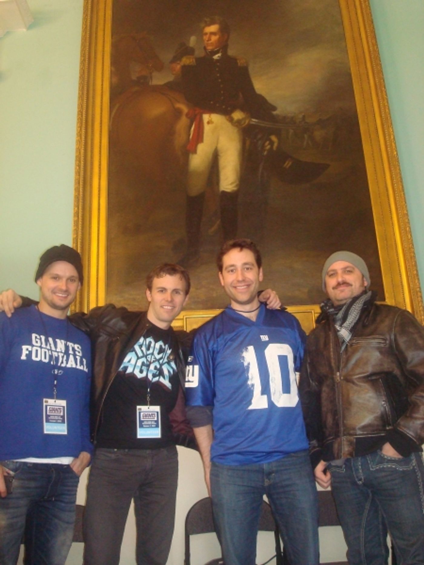 Photo Flash: Go Giants! ROCK OF AGES Plays the Super Bowl Parade!  Image