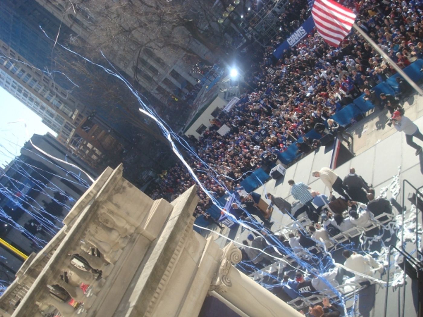 Photo Flash: Go Giants! ROCK OF AGES Plays the Super Bowl Parade!  Image