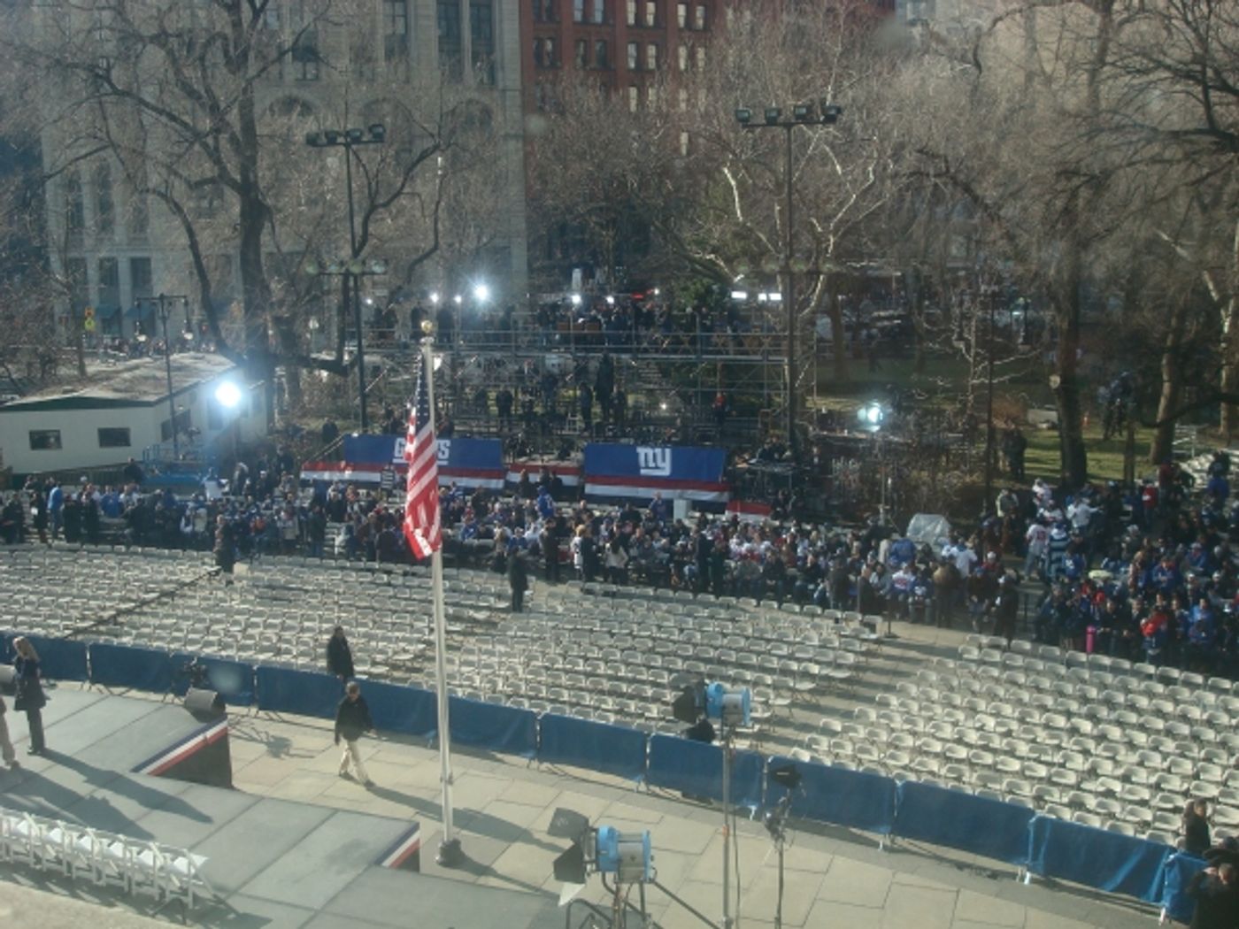 Photo Flash: Go Giants! ROCK OF AGES Plays the Super Bowl Parade!  Image