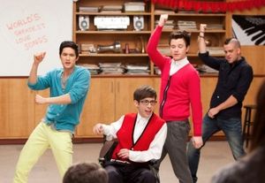 Harry Shum Jr., Kevin McHale, Chris Colfer & Mark Salling Photo