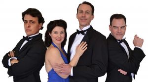 Photo L-R: Chad Hewitt as Mike Connor, Alisa Schmidt as Tracy Lord, Shane Delavan as George Kittridge, Marc Graham as C K Dexter Haven @ BroadwayWorld Photo L-R: Chad Hewitt as Mike Connor, Alisa Schmidt as Tracy Lord, Shane Delavan as Photo