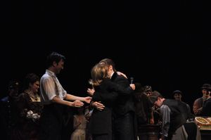 Kyle Barisich, Gillian Lynne and Hugh Panaro Photo