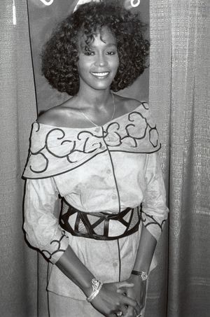 Whitney Houston reveives the United Negro College Fund Award in New York City. July 1 Photo