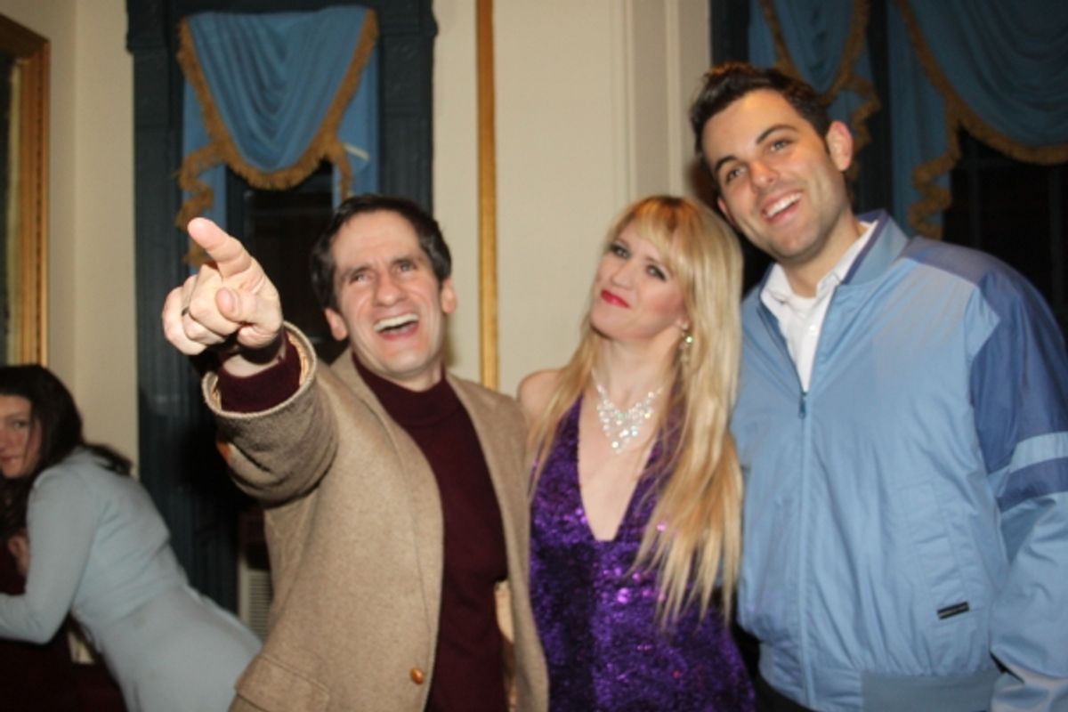 Seth Rudetsky, Lauren Kennedy and Zak Resnick at 
