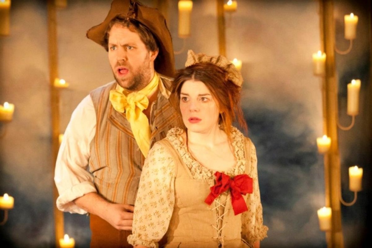 Peter Manchester and Aimee-Ffion Edwards at 