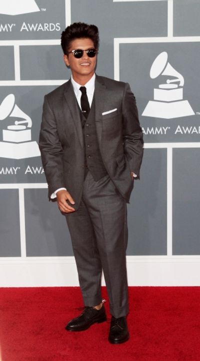 Bruno Mars pictured at the 54th Annual GRAMMY Awards held at  The Staples Center in L Photo