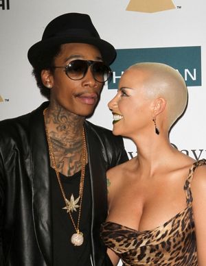  Wiz Khalifa, Amber Rose Photo