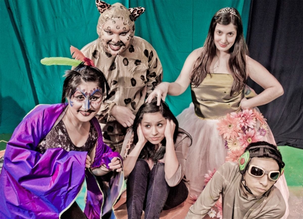 Siumara Samayoa (center) surrounded by (left to right) Rosa Cristobal, Pablo Saldana, Gabriela Dipascuale and Juan Antonio Martinez
 at 