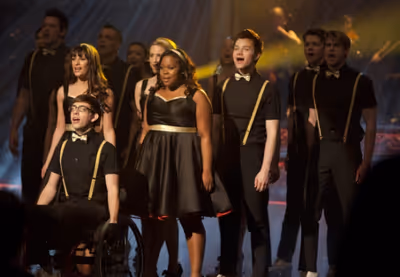 Kevin McHale and the New Directions Photo
