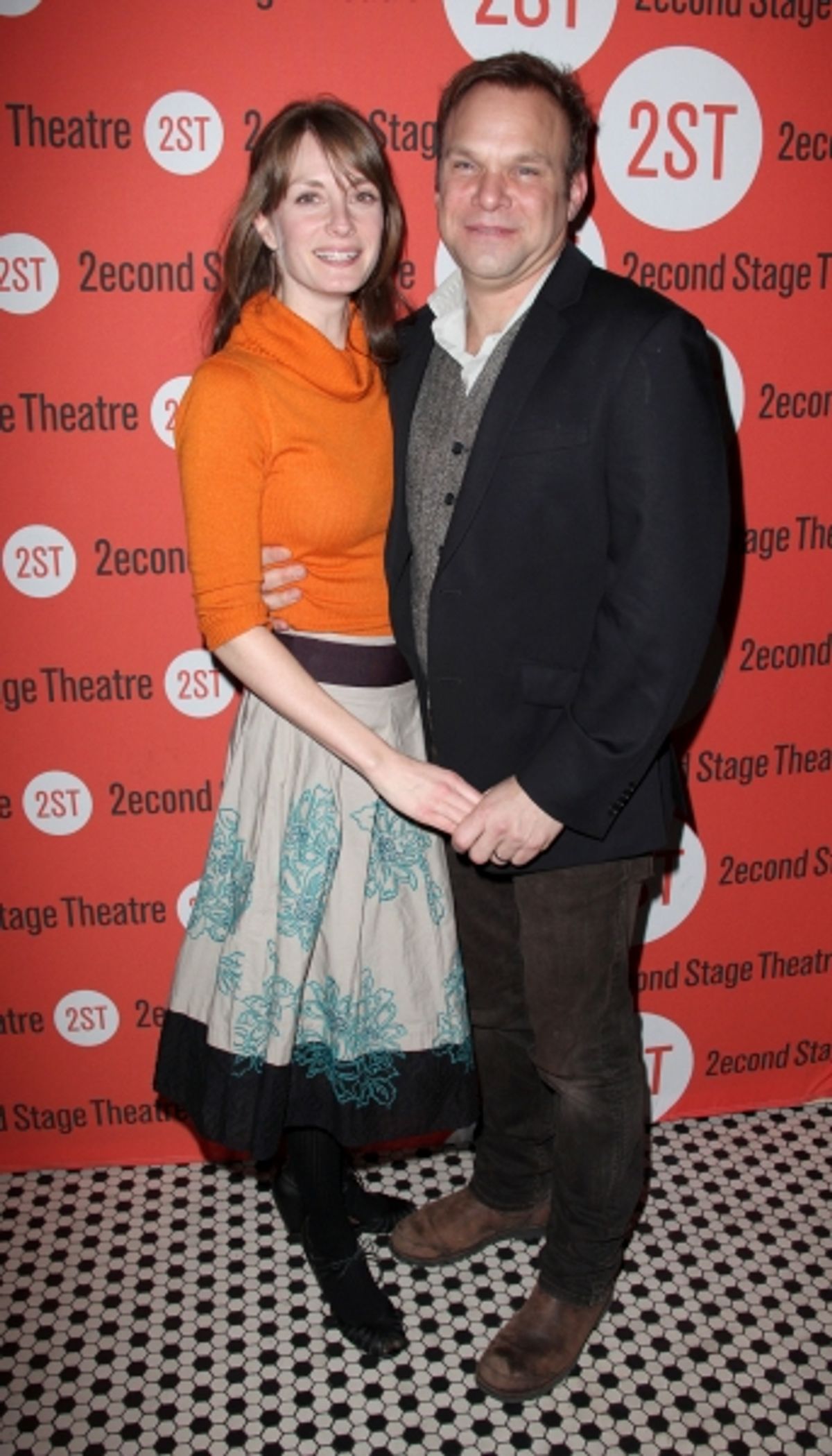 Norbert Leo Butz & wife Michelle Federer at 