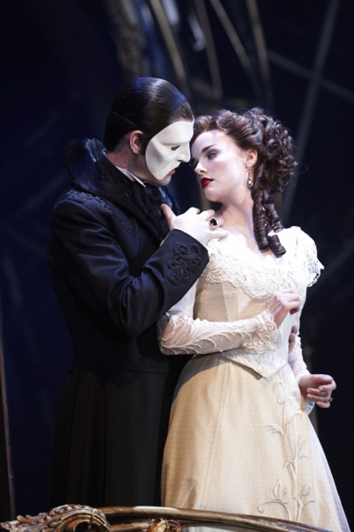 Ben Lewis as The Phantom and Anna O'Byrne as Christine at 