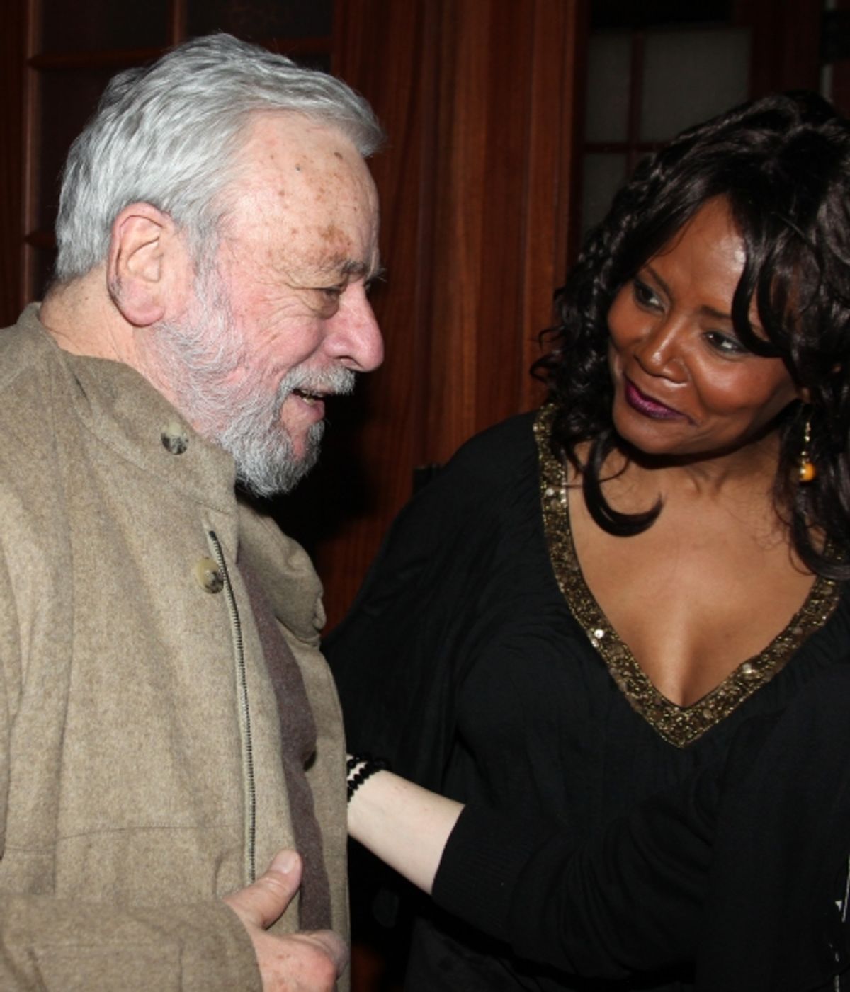 Stephen Sondheim & Tonya Pinkins  at 