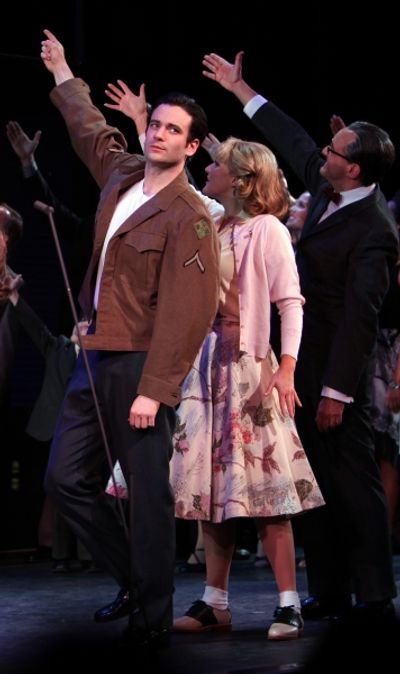 Colin Donnell & the Encores! Cast members  Photo