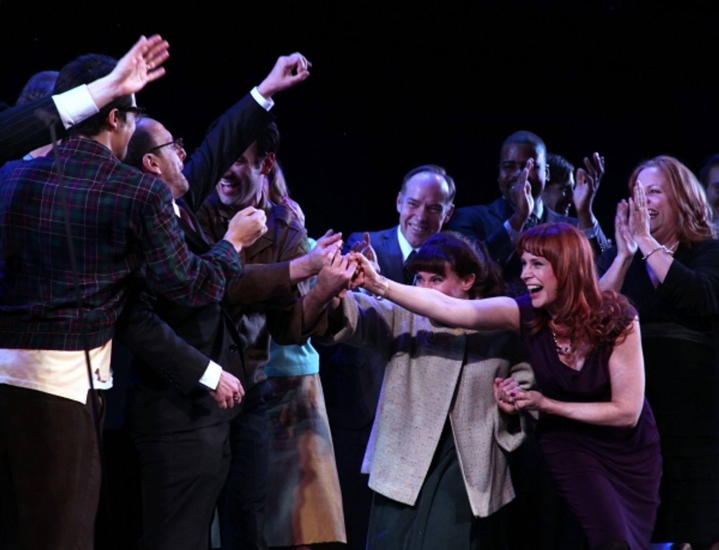 Photo Coverage: MERRILY WE ROLL ALONG Original and Encores! Casts Reunite at City Center - Sondheim & More!  Image