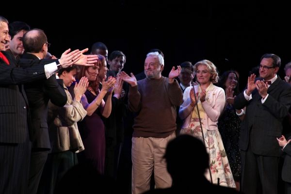 Stephen Sondheim with Liz Callaway, Gary Stevens, Lin-Manuel Miranda, Lonny Price, Co Photo