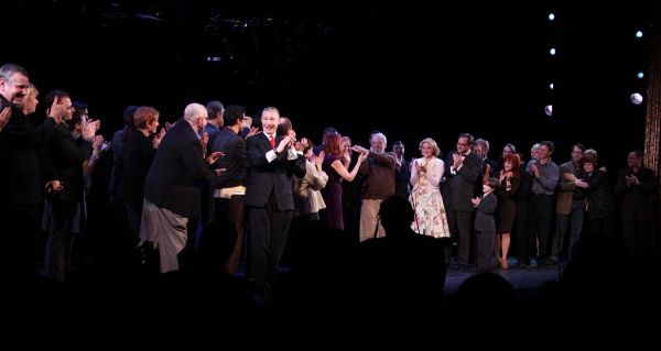 Stephen Sondheim with Liz Callaway, Gary Stevens, Lin-Manuel Miranda, Lonny Price, Co Photo