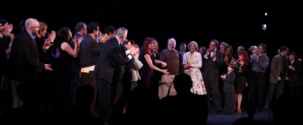 Stephen Sondheim with Liz Callaway, Gary Stevens, Lin-Manuel Miranda, Lonny Price, Co Photo