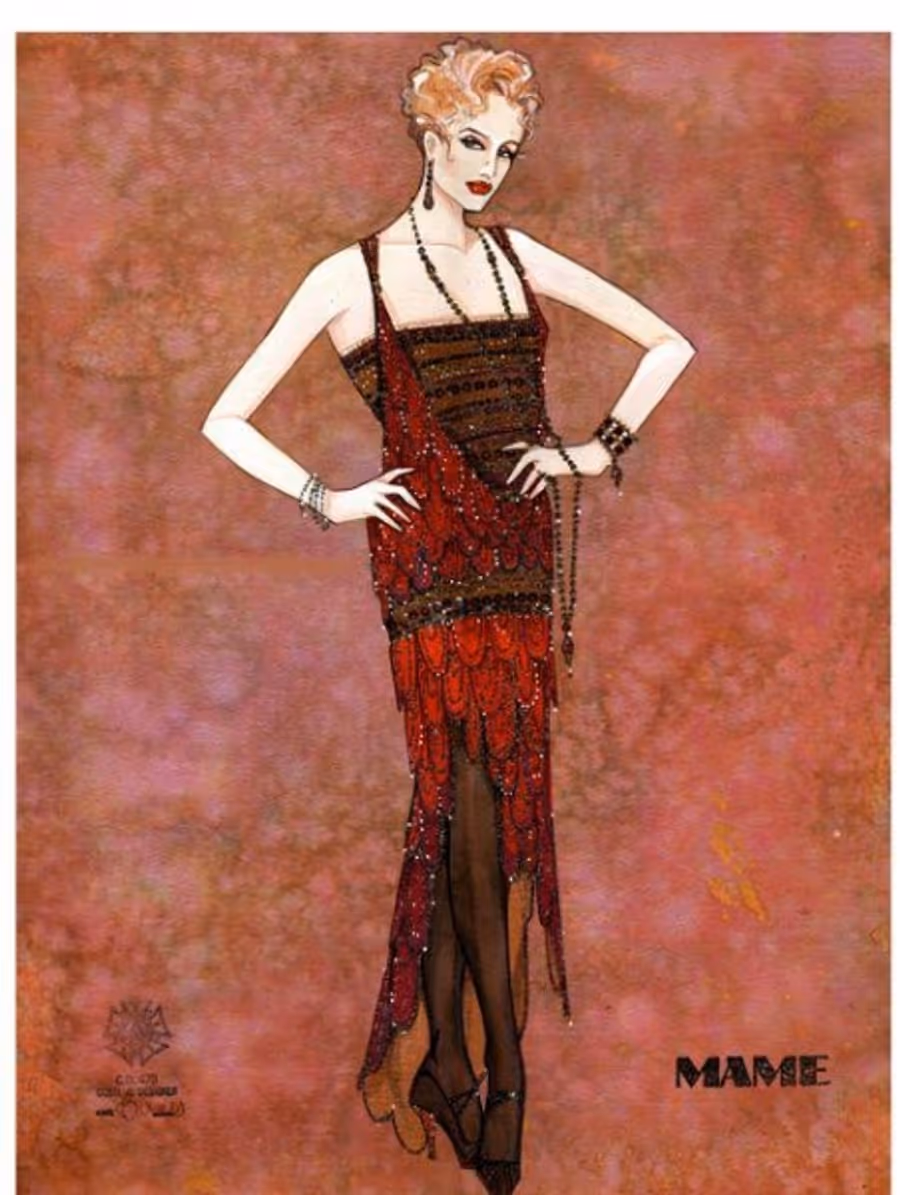 Photo Flash: Costume Sketches from Goodspeed's MAME! Image