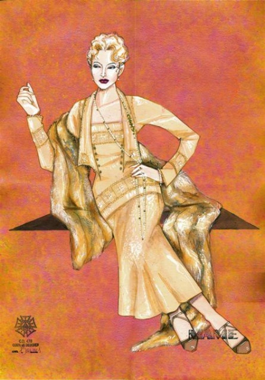 Photo Flash: Costume Sketches from Goodspeed's MAME! Image