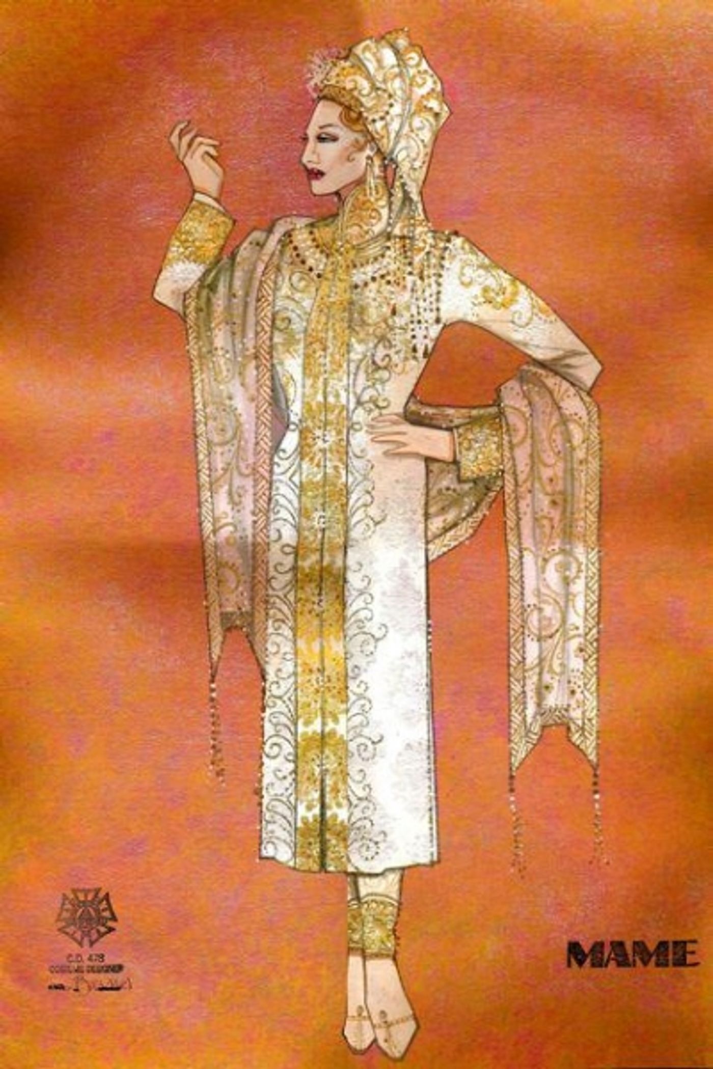 Photo Flash: Costume Sketches from Goodspeed's MAME! Photo Flash: Costume Sketches from Goodspeed's MAME! Image