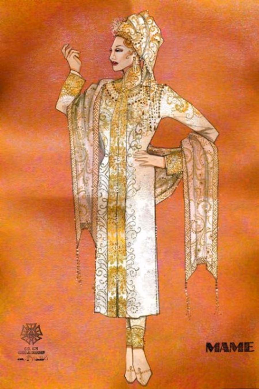 Photo Flash: Costume Sketches from Goodspeed's MAME! Image