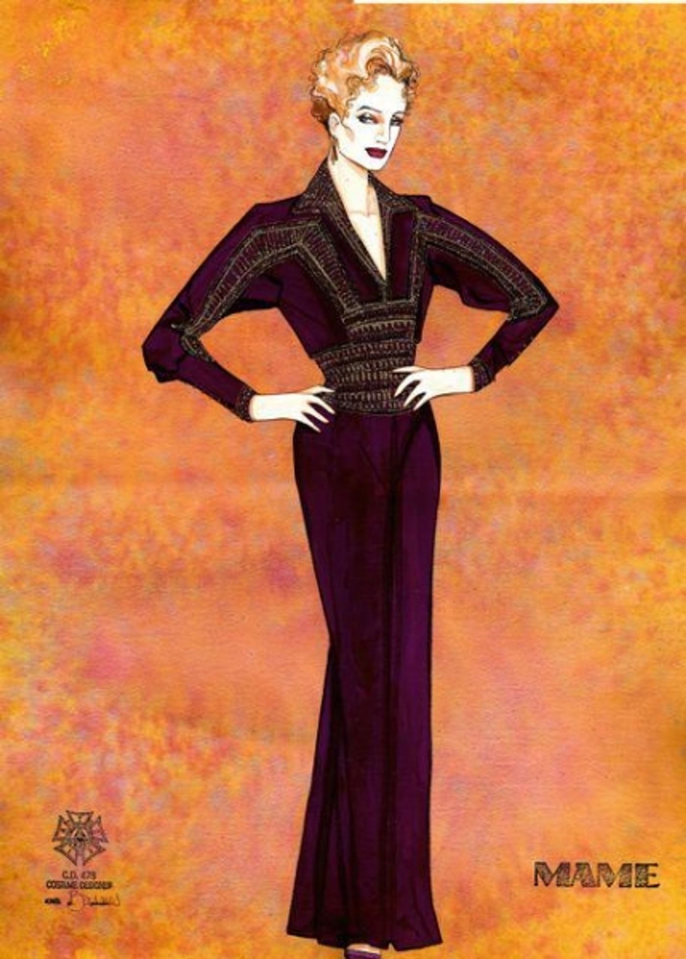 Photo Flash: Costume Sketches from Goodspeed's MAME! Photo Flash: Costume Sketches from Goodspeed's MAME! Image