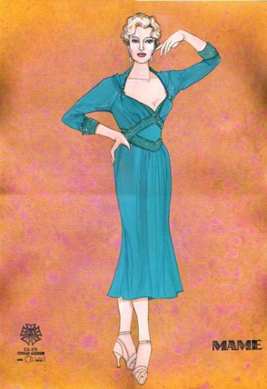 Photo Flash: Costume Sketches from Goodspeed's MAME! Image