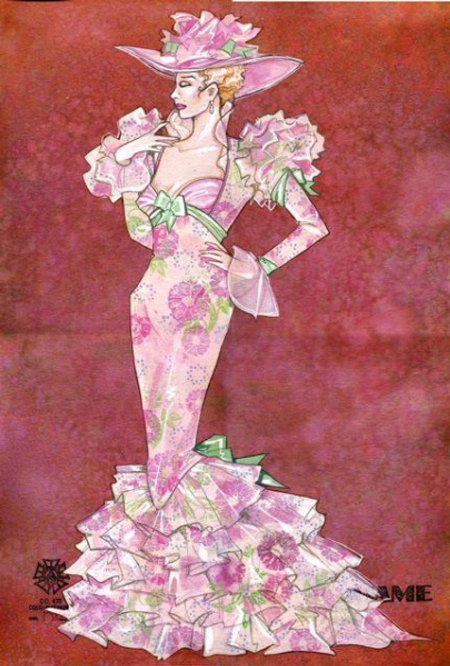 Photo Flash: Costume Sketches from Goodspeed's MAME! Image