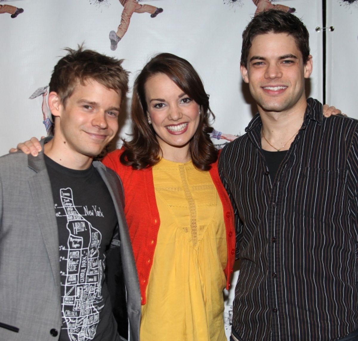 Andrew Keenan-Bolger, Kara Lindsay & Jeremy Jordan  at 