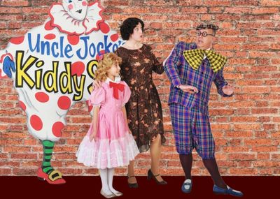 Katie Harvey as Baby June, Samantha Bruce as Louise, and Jim Shine as Jocko Photo
