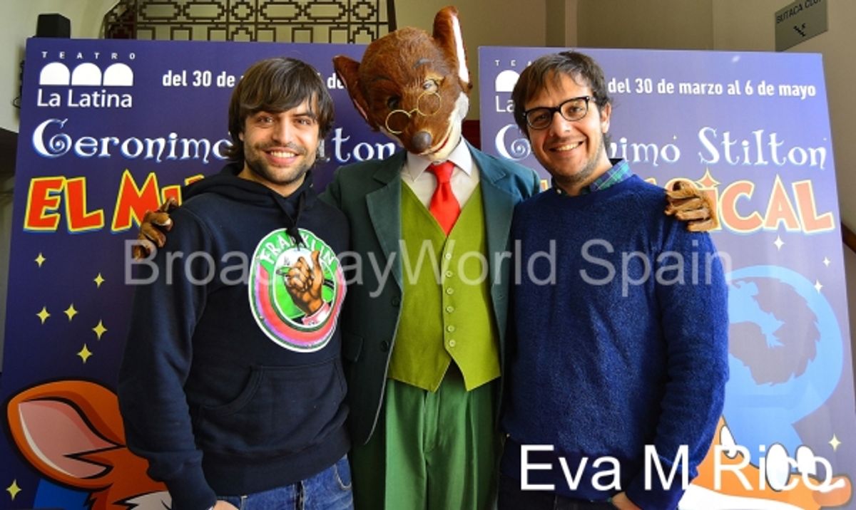 Manu Guix, Geronimo Stilton y Angel Llacer at 