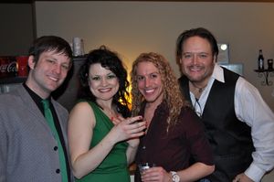 Shawn Quinlan (Chris), Betsy Morgan (Googie Gomez), Jake Autizen (Man in Chaps) and Greg Payne (Abe) @ BroadwayWorld Shawn Quinlan (Chris), Betsy Morgan (Googie Gomez), Jake Autizen (Man in Chaps) and G Photo