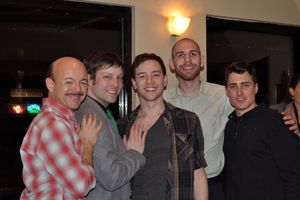 John Cardone (Claude), Shawn Quinlan (Chris), Jordan Phelps (Tiger), Thomas Lalonde and Alexander Sharon (Michael Brick) @ BroadwayWorld John Cardone (Claude), Shawn Quinlan (Chris), Jordan Phelps (Tiger), Thomas Lalonde a Photo