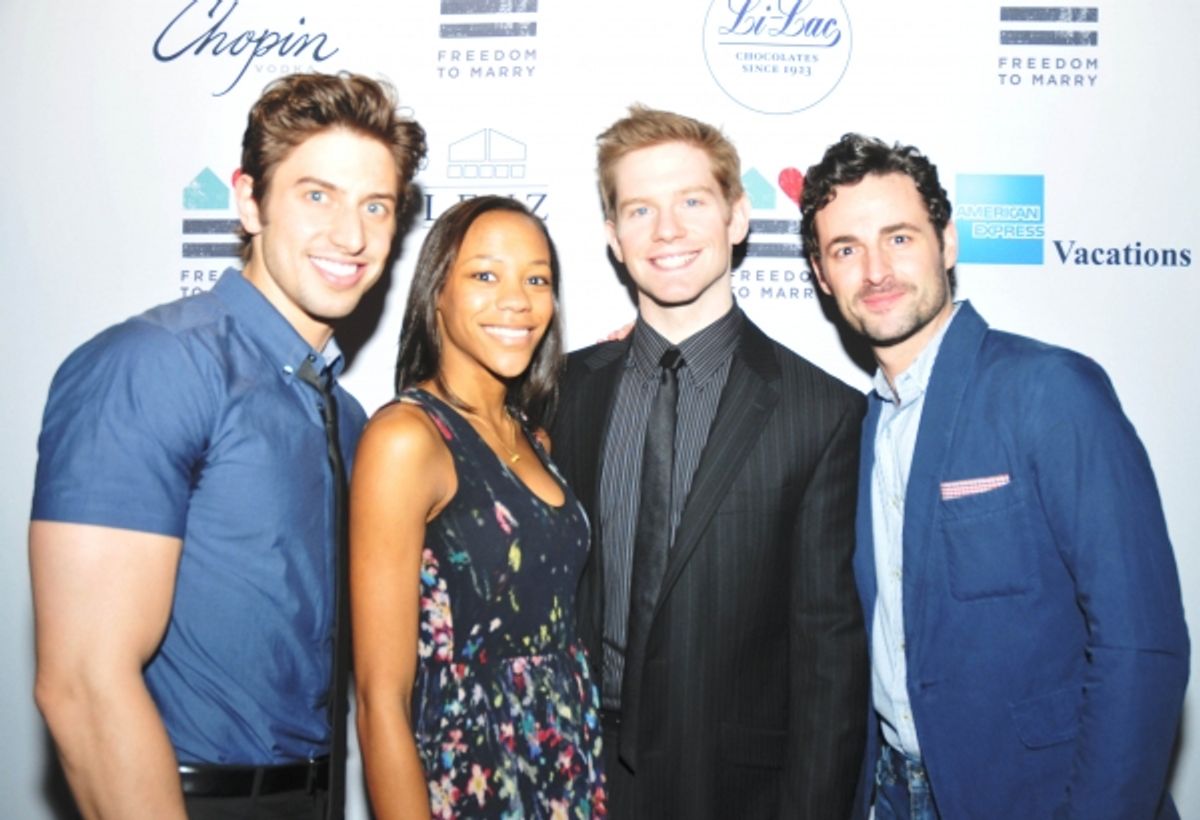 Nick Adams, Nikki M. James, Rory O'Malley, Max Von Essen at 