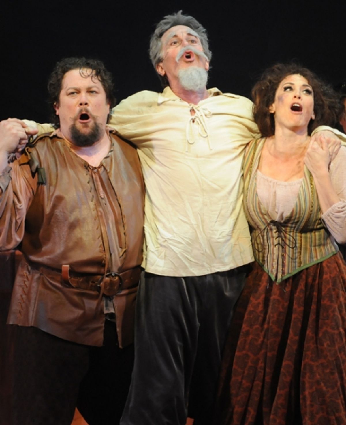 Justin Robertson, Davis Gaines and Lesli Margherita  at 