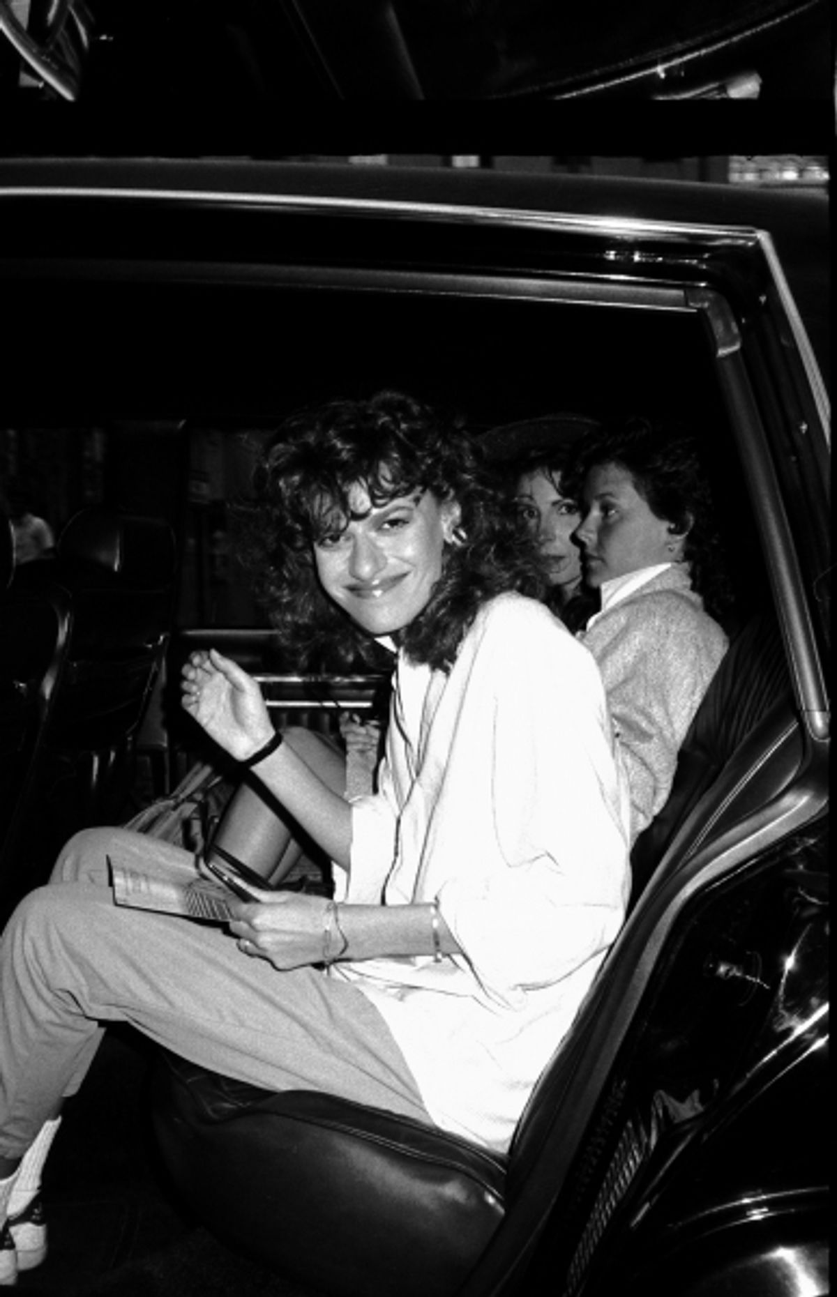 Sandra Bernhard leaving 30 Rock in New York City. 5/28/1985 at 