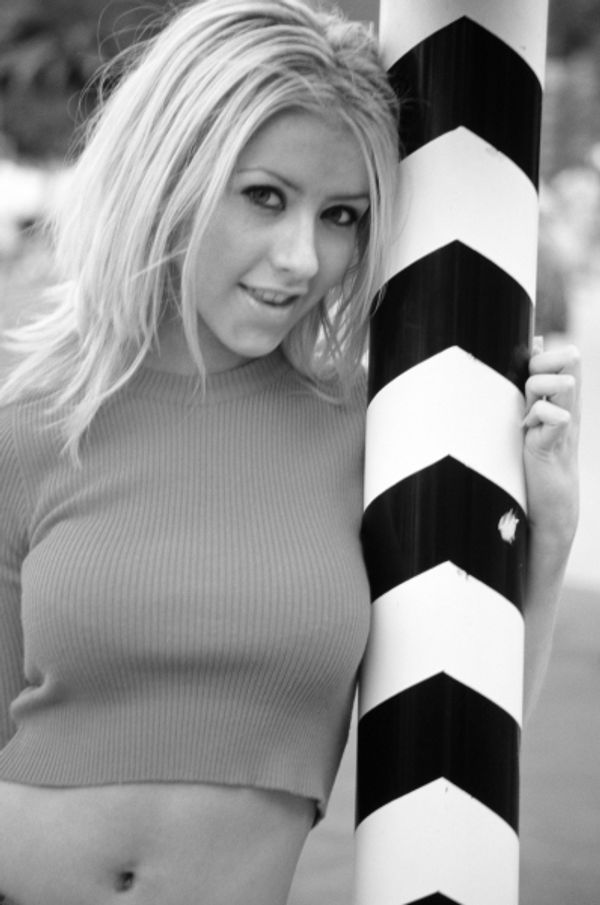 Christina Aguilera pictured at the opening of 