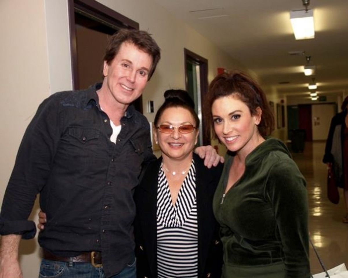 Davis Gaines, Martha Wasserman and Lesli Margherita at 