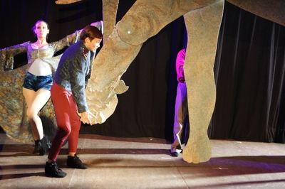 Kyle Kuhlman as Tom Thumb with Jumbo Photo
